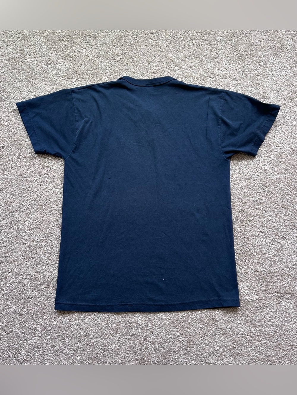 Vintage Cleveland Indians Russell Athletic Henley Shirt Navy Blue Chief Wahoo M - Picture 7 of 8